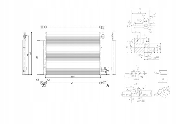 фото №2, Конденсатор кондиционера dacia logan ii 12- hart
