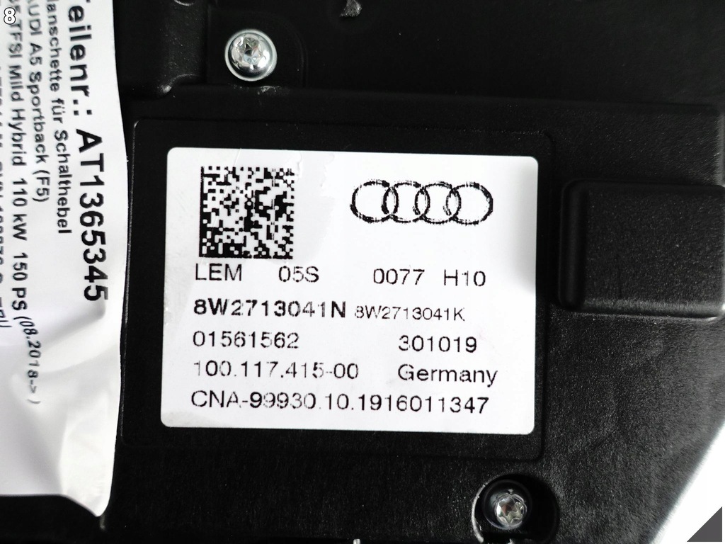 фото №9, Audi a5 s5 f5 8w2 b9 16- домкрат важіль вибірник передач автоматична коробка передач версія uk