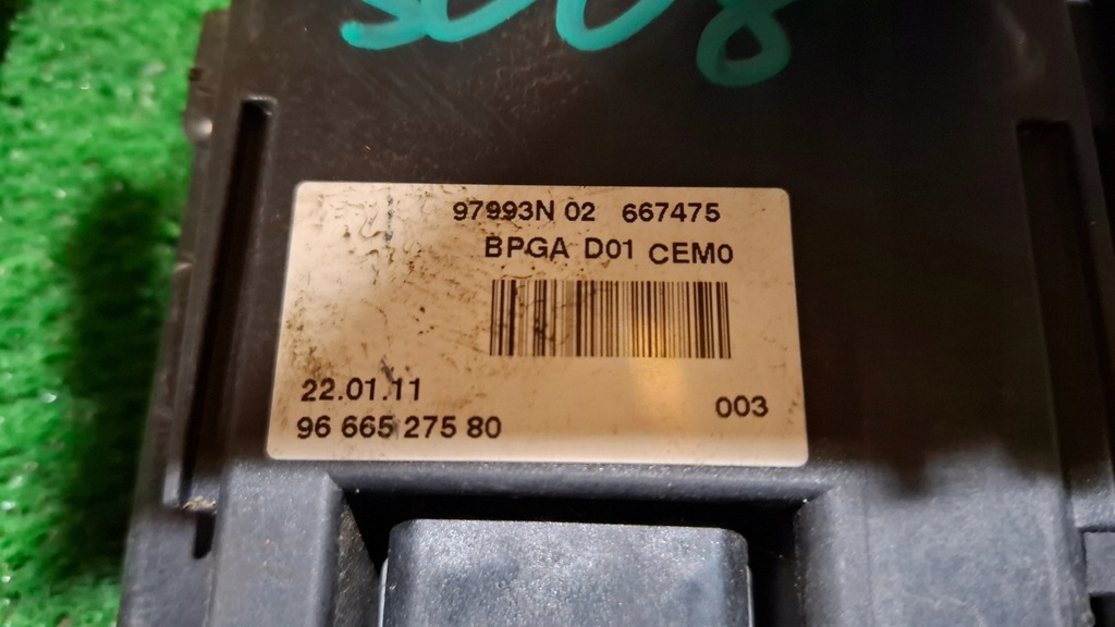 фото №4, Модуль напряжения аккумулятор 9666527580 peugeot 3008 2011 rok