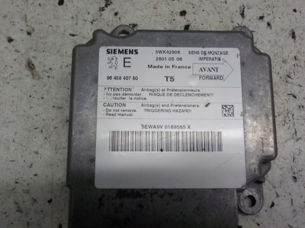 фото №1, Peugeot 307 датчик модуль подушок 9645840780