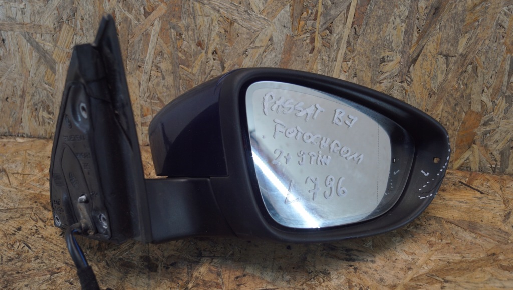 фото №12, Зеркало правое vw passat b7 2+9 11 pin lh5x