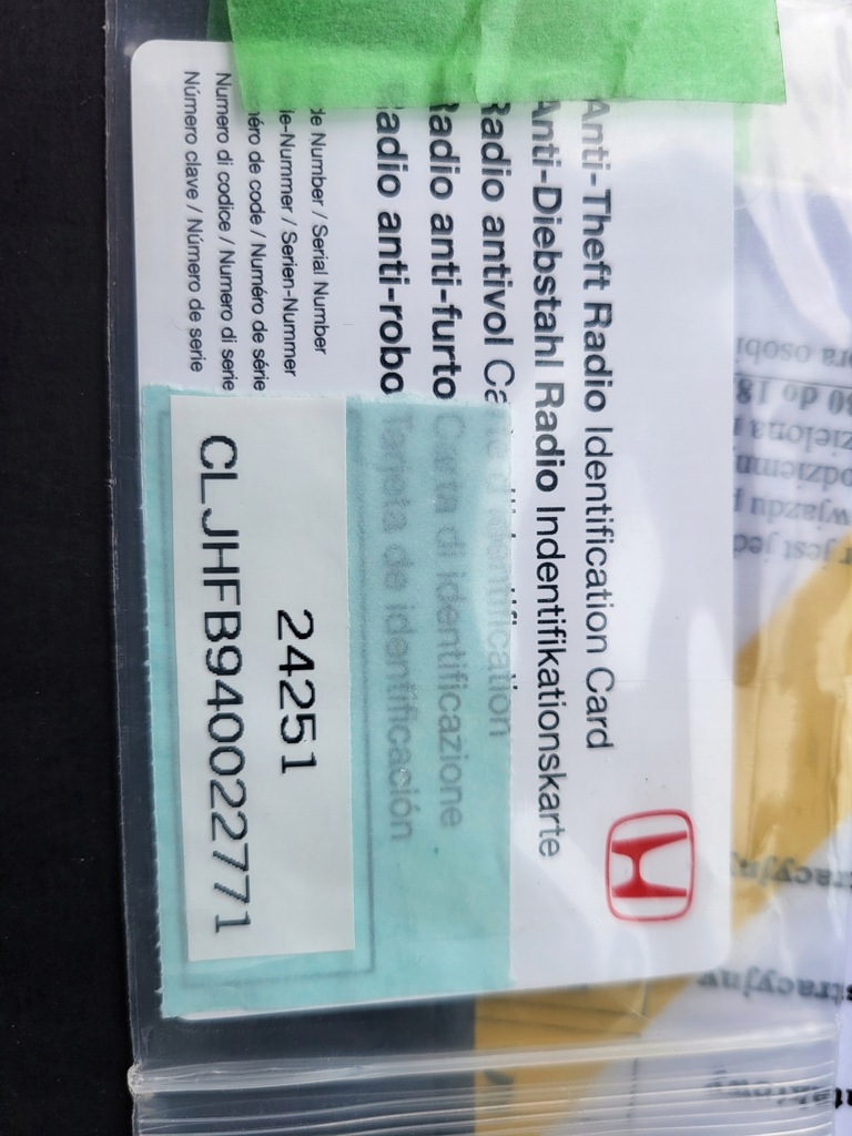 фото №10, Honda insight ii 10r радио cd europa 39100-tm8-g02