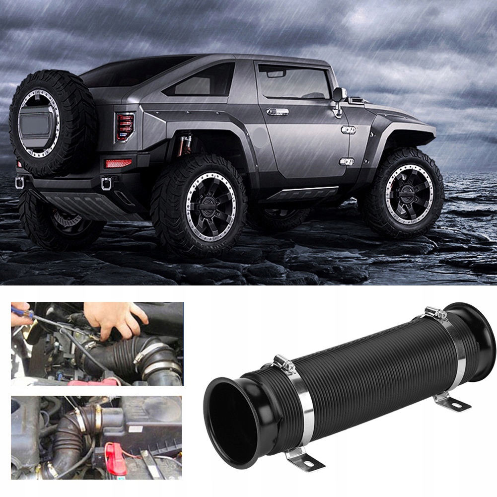 фото №13, Универсальный труба wąż впуск воздуха 76mm чёрный