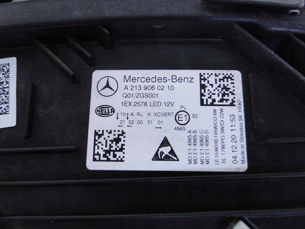 фото №15, Mercedes e w213 213 lift лампа led multibeam правая