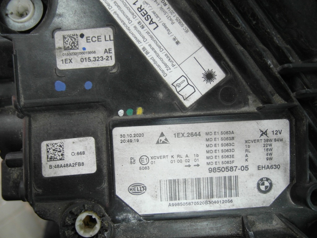 фото №12, Bmw 5 m5 g30 g31 lift laser idealna лампа передняя левая левый перед nr72