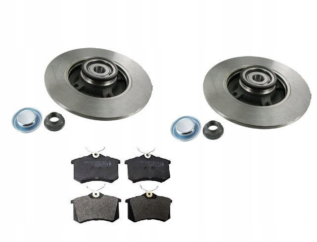 фото №1, Тормозные диски + тормозные колодки задняя peugeot partner 307 c4 c3 c2