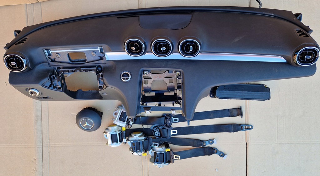 фото №7, Mercedes c klasa w206 панель приладів приладова подушка безпеки