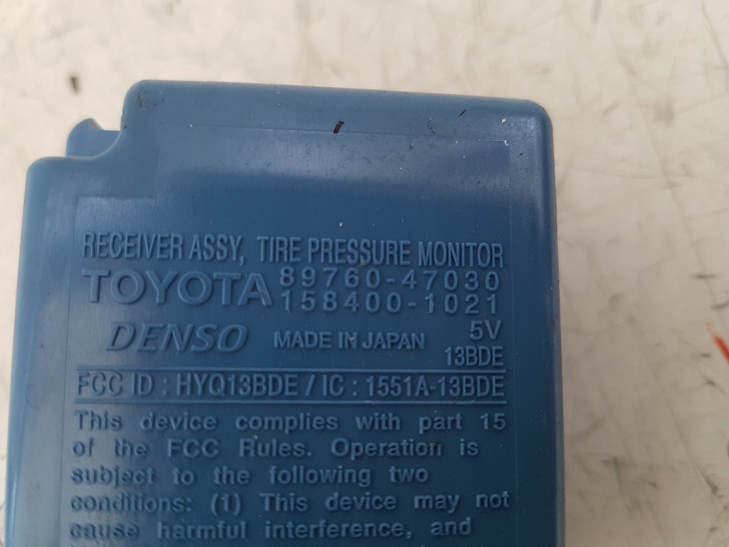 фото №3, Модуль давления шин toyota prius iii lift 2012r.