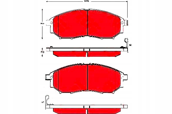 фото №11, Trw gdb3392 набір гальмівних колодок гальмівних, гальма дискові
