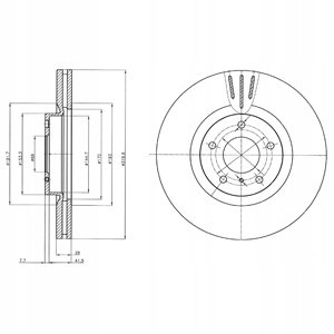 фото №1, Диск тормозная delphi bg4107