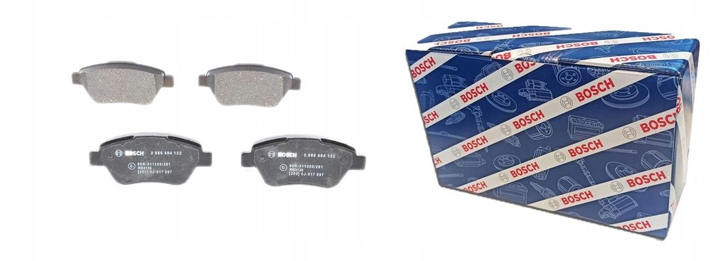 фото №1, Гальмівні колодки гальмівні перед fiat bravo ii 07- stilo 02-