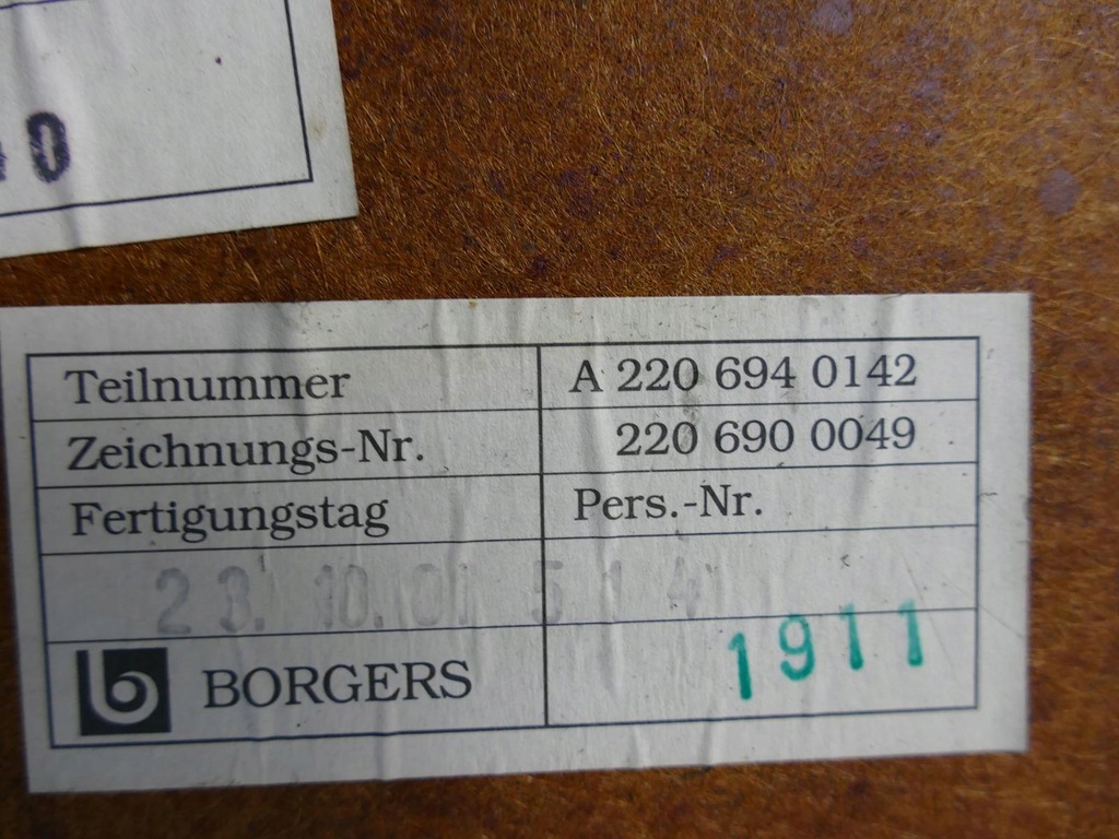 фото №9, Mercedes s w220 полиця задня задня a2206940142