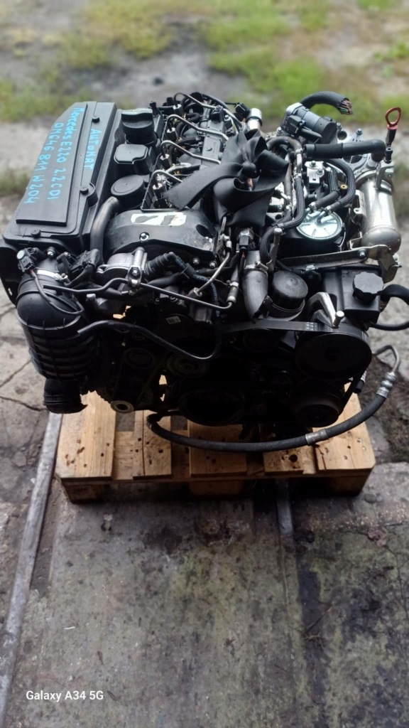 фото №7, Двигатель автоматическая коробка передач kompletny mercedes c220 cdi w204 om646.811