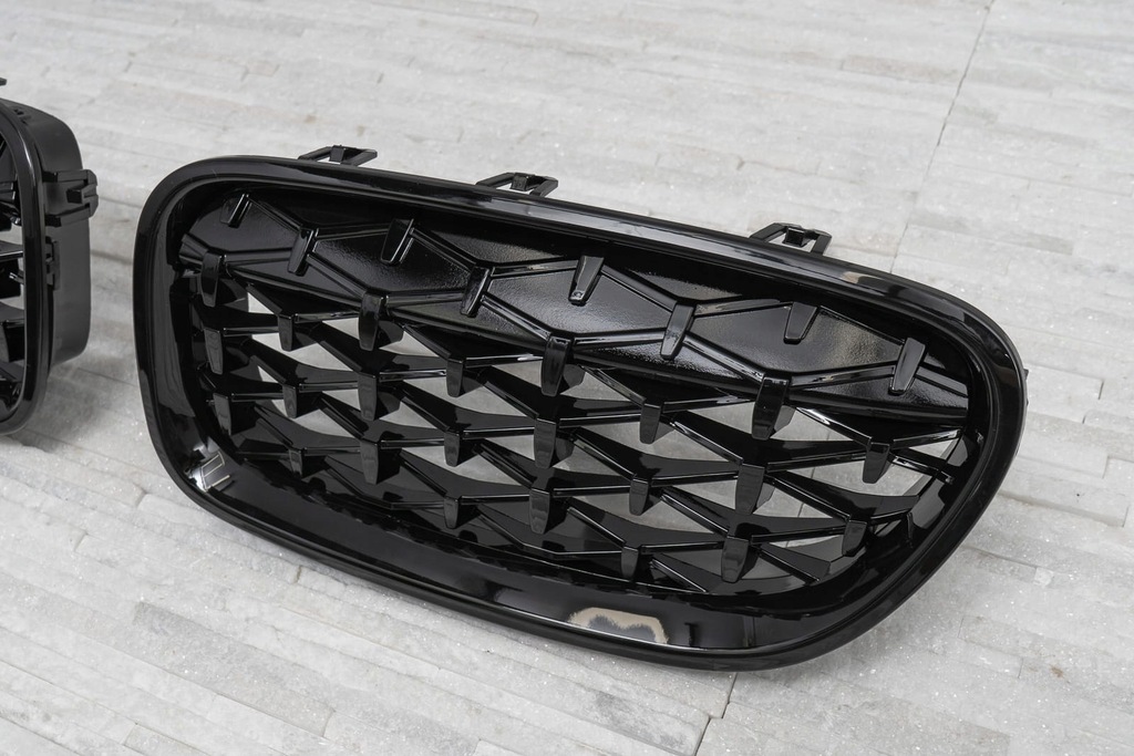 фото №10, Bmw seria 5 f10 09-17 решітка радіатора чорний передній diamond