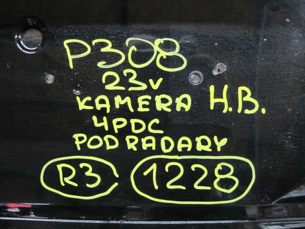 Бампер peugeot 308 t10 23r 4 pdc камера задний задний с Разборки