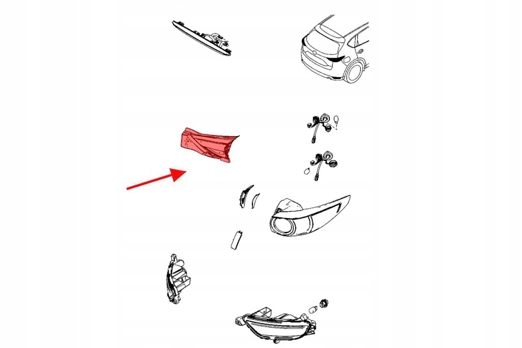 фото №4, Mazda cx-5 ii kf 2017-2021 лампа кришки задній led права kb8a513f0b