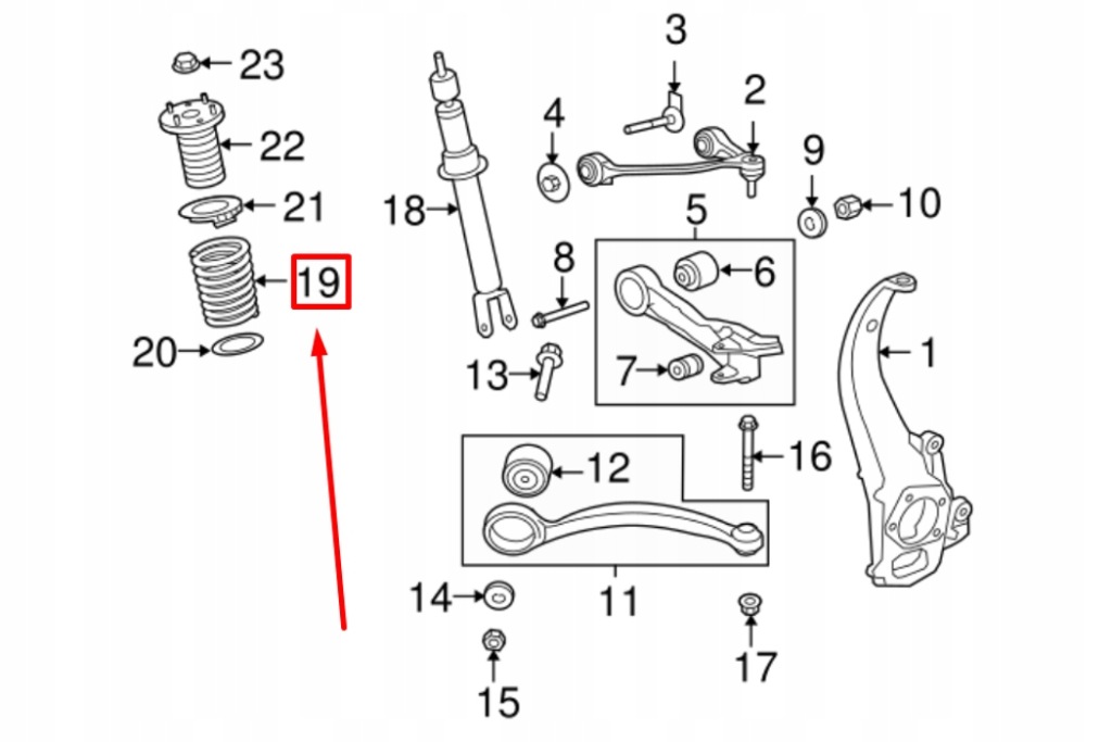 фото №9, Jaguar xf x250 передня пружина гвинтова nowa оригінальна c2z11477
