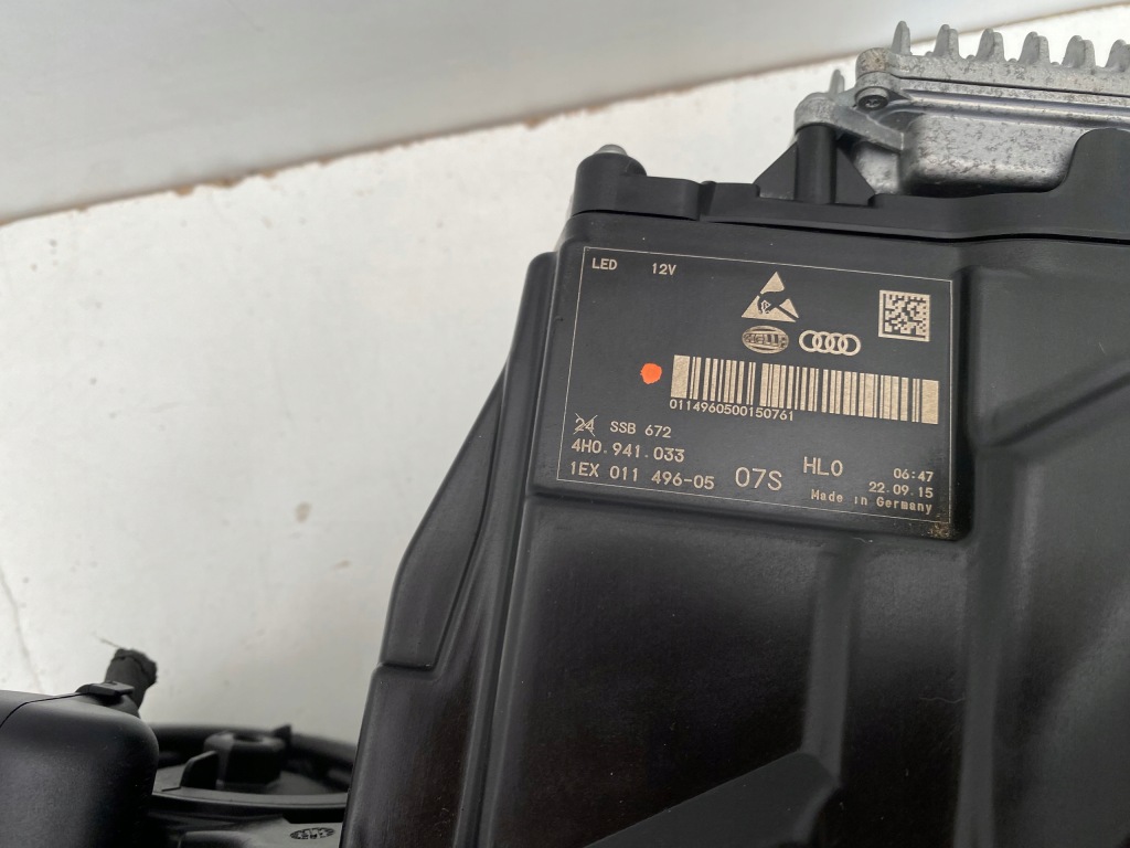 фото №13, Audi a8 d4 lift бампер капот pas лампы full led крыло перед ly9t 72 km