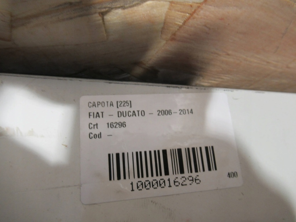 фото №5, Капот перед fiat ducato boxer 06-