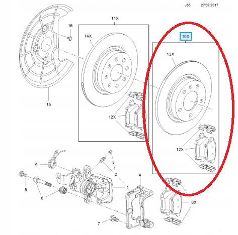 Купить Набор tracz + тормозные колодки задняя opel adam opel corsa e