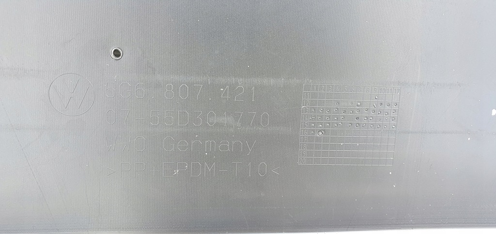 фото №12, Vw golf vii 7 hb 5g6 бампер задняя оригинал