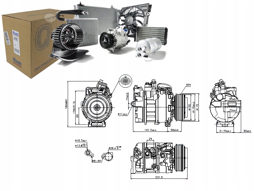 фото №1, Компрессор компрессор кондиционера [nissens]