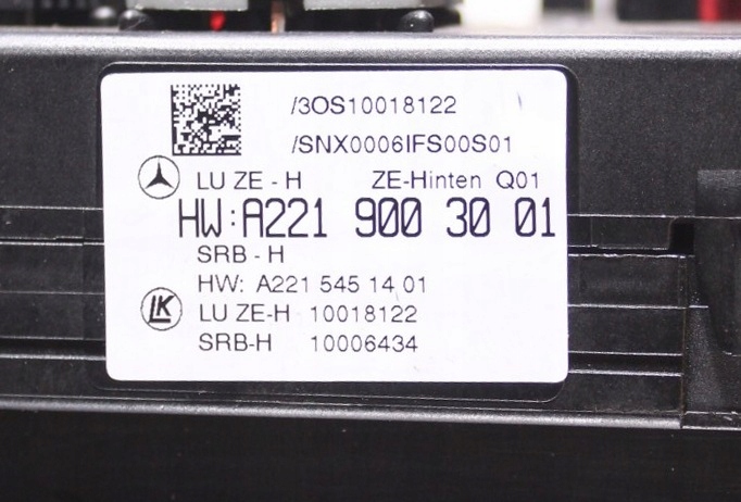 фото №13, Коробка предохранителей модуль sam mercedes w221 10r
