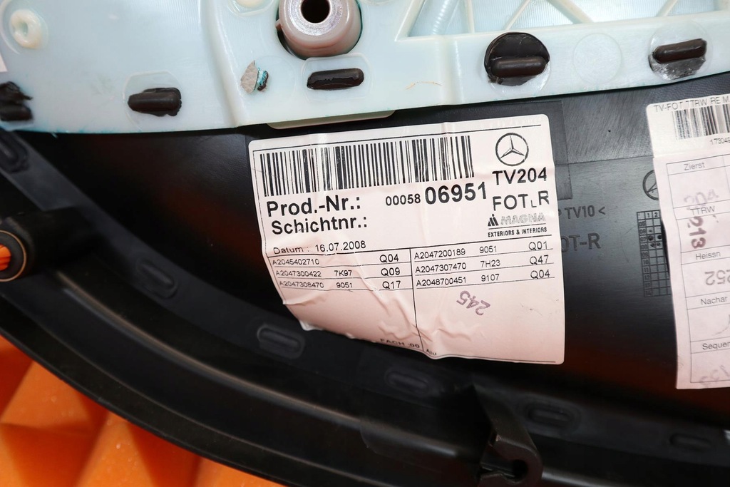 фото №4, Mercedes c-klasa w204 обшивка дверь правый задняя