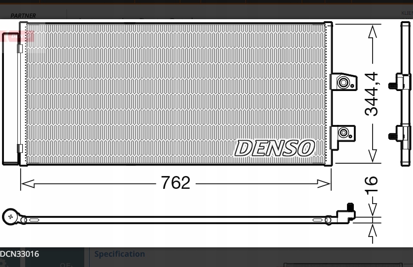 фото №8, Радіатор кондиціонера denso dcn33016