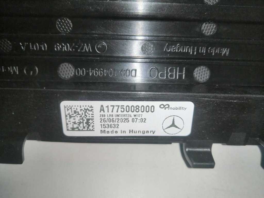 фото №11, Жалюзі повітропровід повітря mercedes a klasa w177 nowa оригінал hal 9445