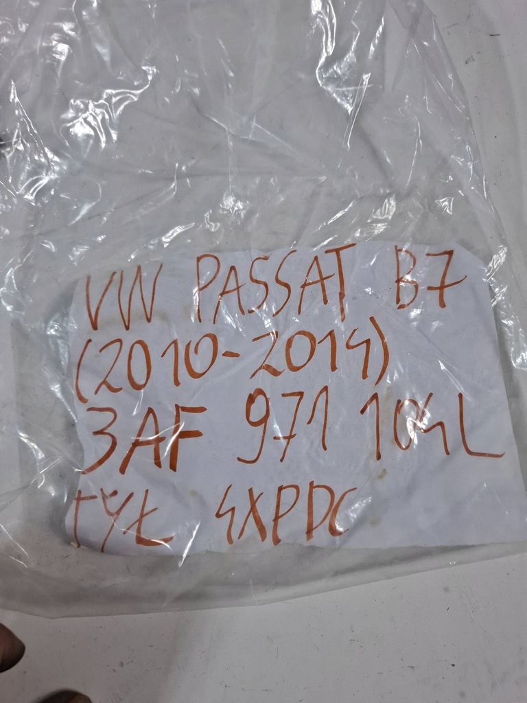 фото №5, Vw passat b7 kombi джгут електропроводка бампера задня 4x pdc 3af971104l