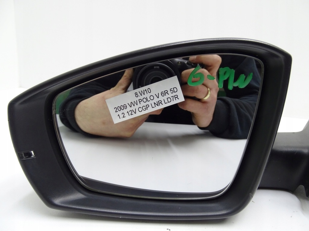 фото №9, Зеркало левая левый перед ld7r 6 pin vw polo v 6r 5d 08-14r