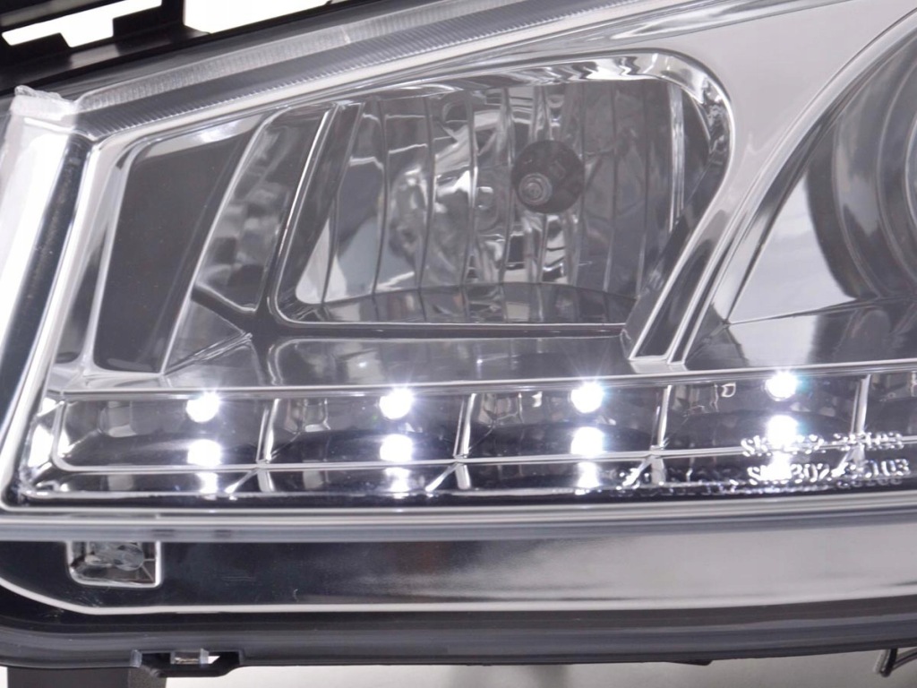 Ліхтарі  перед daylight led renault megane 2 хром в Україні