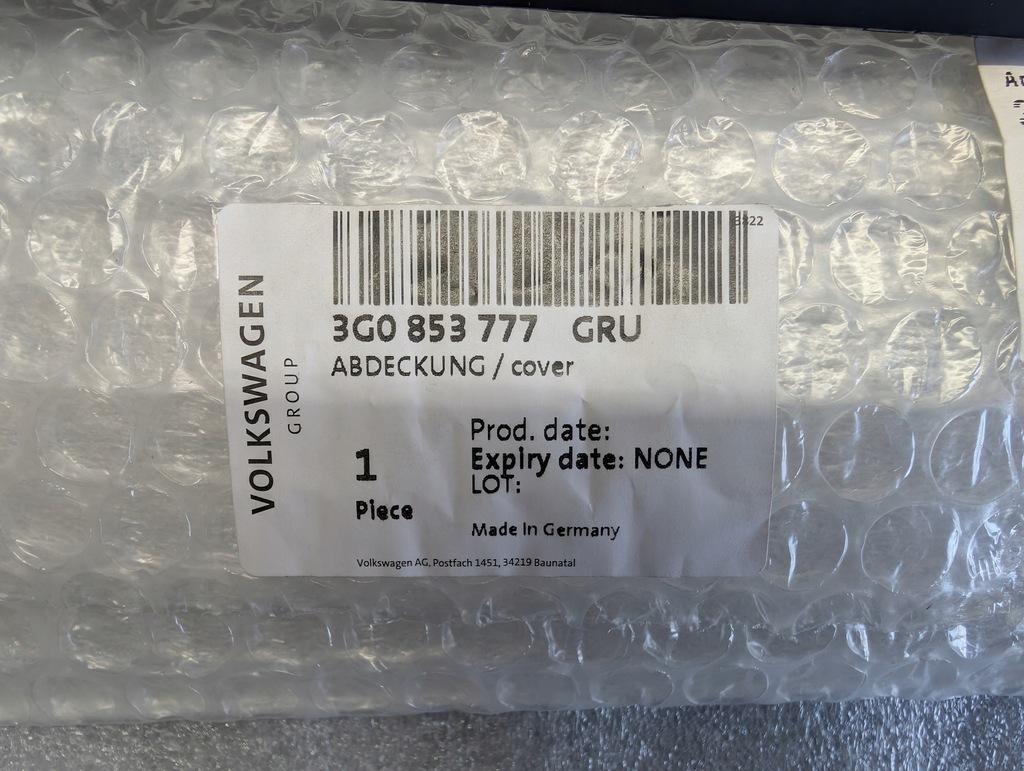 фото №9, Vw passat b8 молдинг дверь левый задняя хром 3g0853777 nowa оригинал