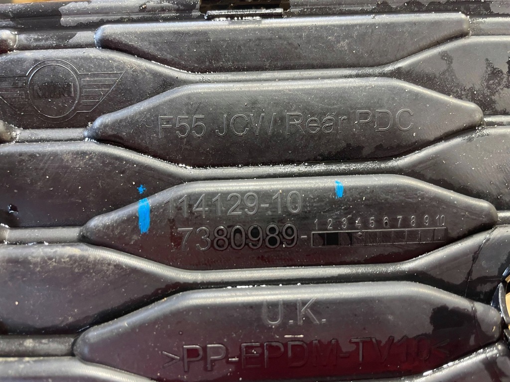 фото №8, Mini one cooper f55 14-20 дифузор накладка спойлер бампер задня задній