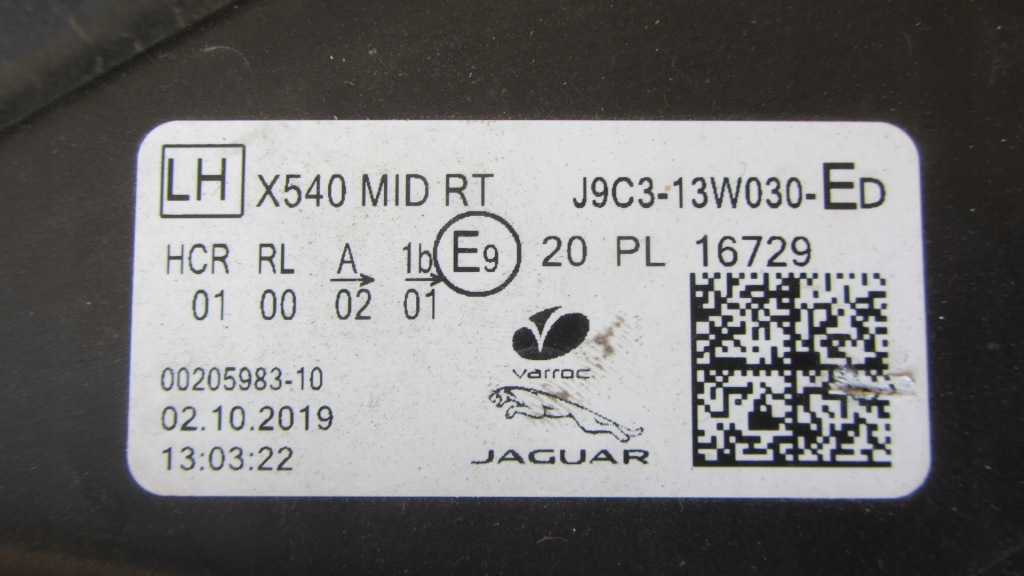 Передняя левая лампа jaguar e-pace full led с Разборки