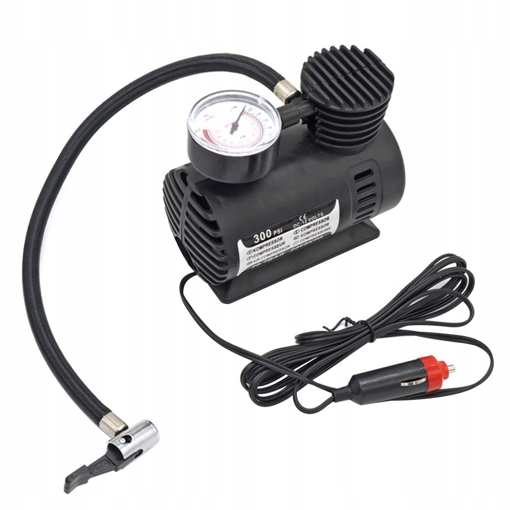 фото №13, Nowa przenośna mini 300ssi 12 v inflator inflator насос mini electric gy