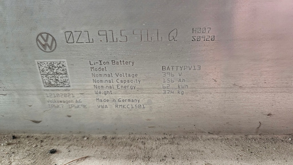 фото №9, Skoda enyaq iv аккумулятор аккумулятор li-ion 156ah 62 kwh 0z1915911q 1ea804841m