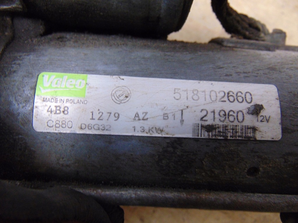 фото №14, Стартер fiat 500 2007- 1.3 jtd 518102660