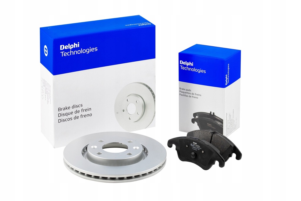 фото №1, Тормозные колодки + тормозные диски перед delphi peugeot 307 283 mm