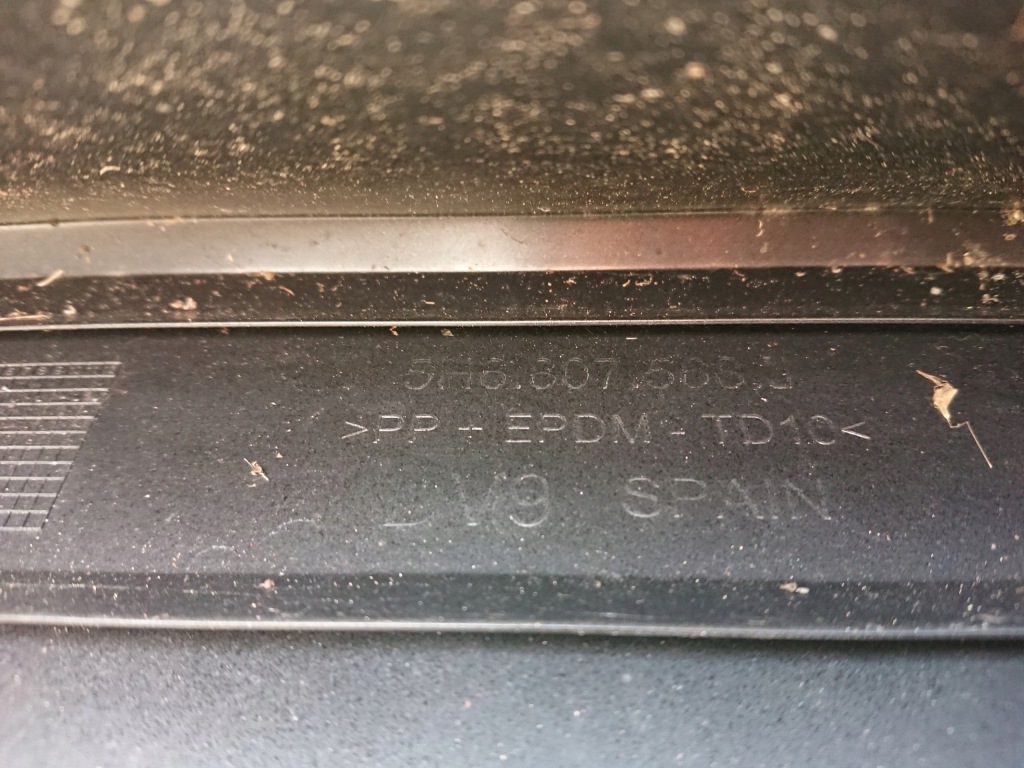 фото №9, Vw golf 8 viii 5h r-line диффузор бампер задний задняя