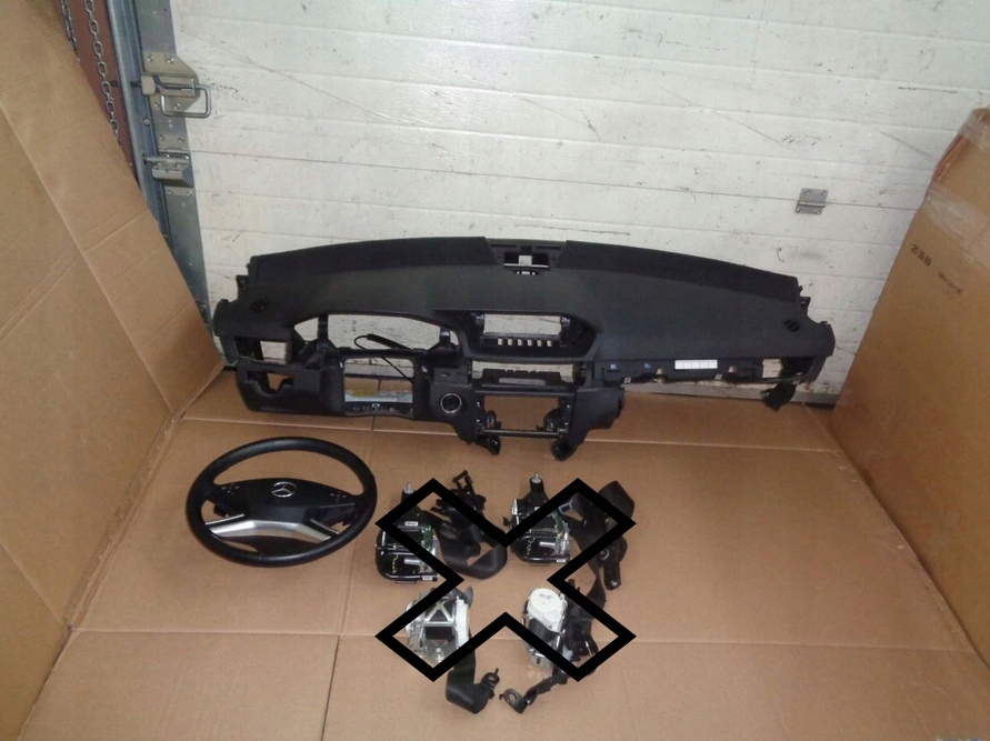 фото №1, Mercedes e w212 консоль комплект подушки безопасности подушки безопасности