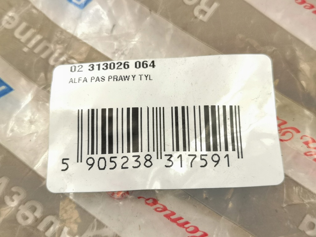 фото №7, Pas правый задняя alfa romeo 147 2000-2010 новый oryg 02313026064