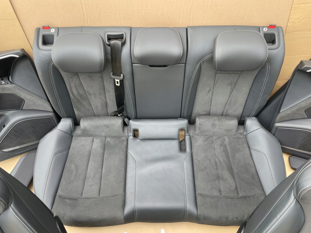 фото №10, Сиденья заднее сиденье audi a4 b9 lift s-line sedan кожа alcantara idealne комплект