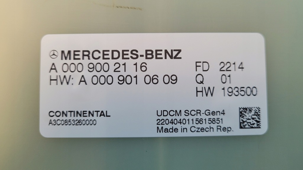 фото №12, Mercedes w206 22r модуль выхлопных газов a0009002116 a0009010609