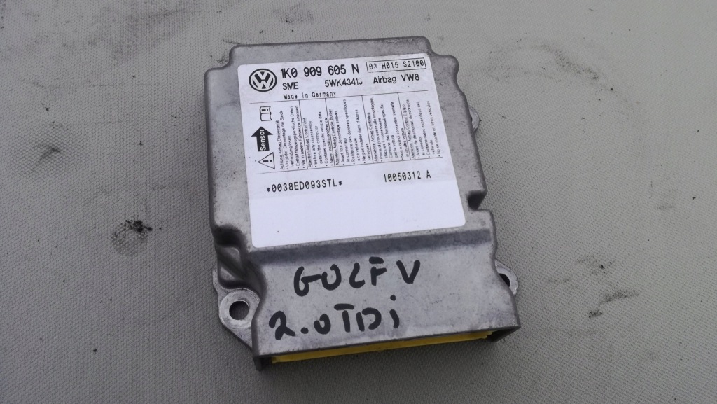 фото №2, Модуль подушек air bag vw golf v 1k0909605n