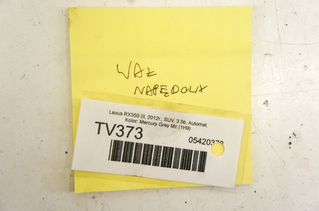 Tv373 lexus rx iii 3.5i wał приводной в Украине