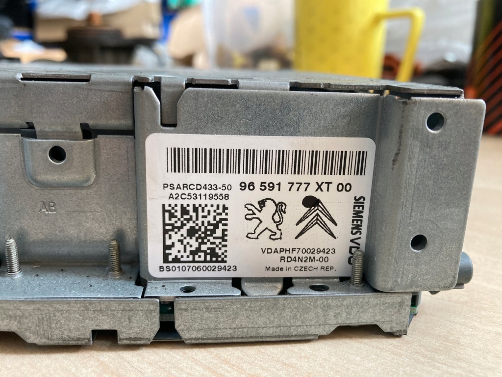 фото №2, Citroen c4 i picasso 06-13 радіо cd 96591777xt00