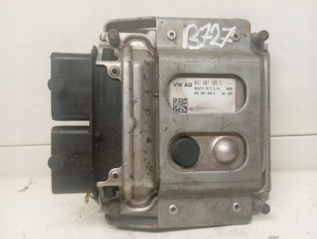 фото №1, Бортовий комп'ютер двигуна volkswagen оригінальний номер 04c907309n