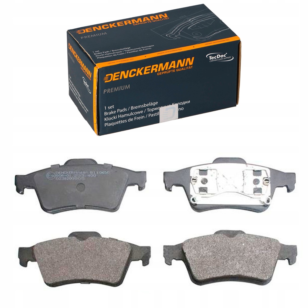 фото №1, Гальмівні колодки ham. задня renault laguna ii / megane ii / espace iv denckermann